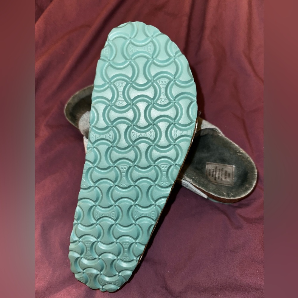 Birkenstock Arizona Shearling teal size 38 - Picture 3 of 4